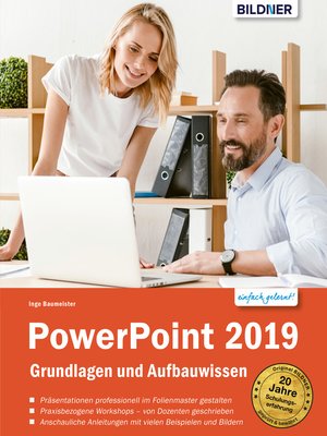 cover image of PowerPoint 2019--Grundlagen und Aufbauwissen